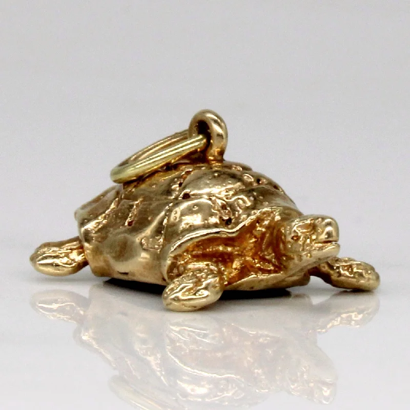 infinity necklace with birthstones 10k Yellow Gold Turtle Pendant