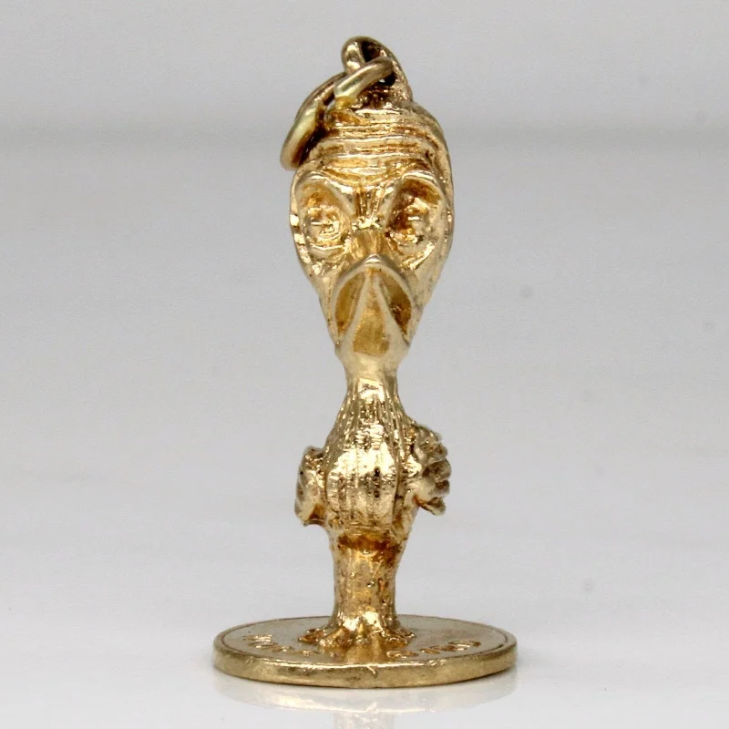 celestial sunburst necklace gold 10k Yellow Gold 'Worry Bird' Pendant