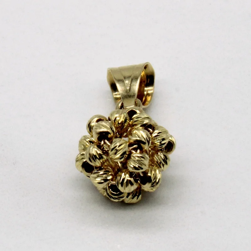 handcrafted raw crystal pendant 14k Yellow Gold Pendant