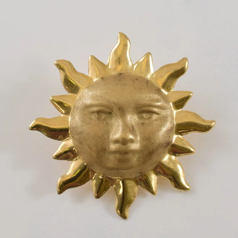 heart pendant necklace gold 14k Yellow Gold Sun Pendant |