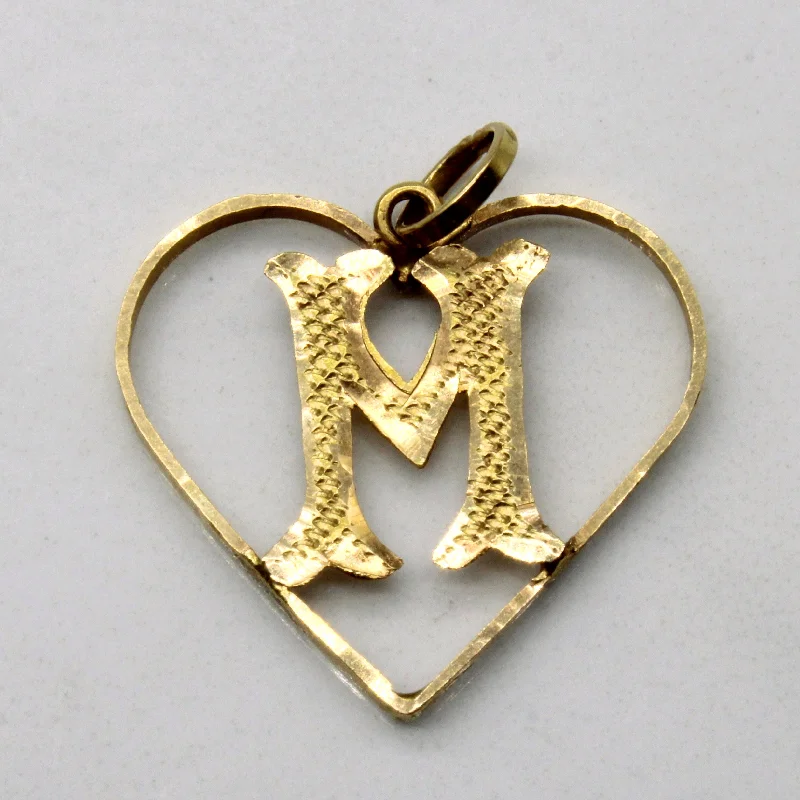 sapphire and diamond eternity ring 16k Yellow Gold Mother's Heart Pendant