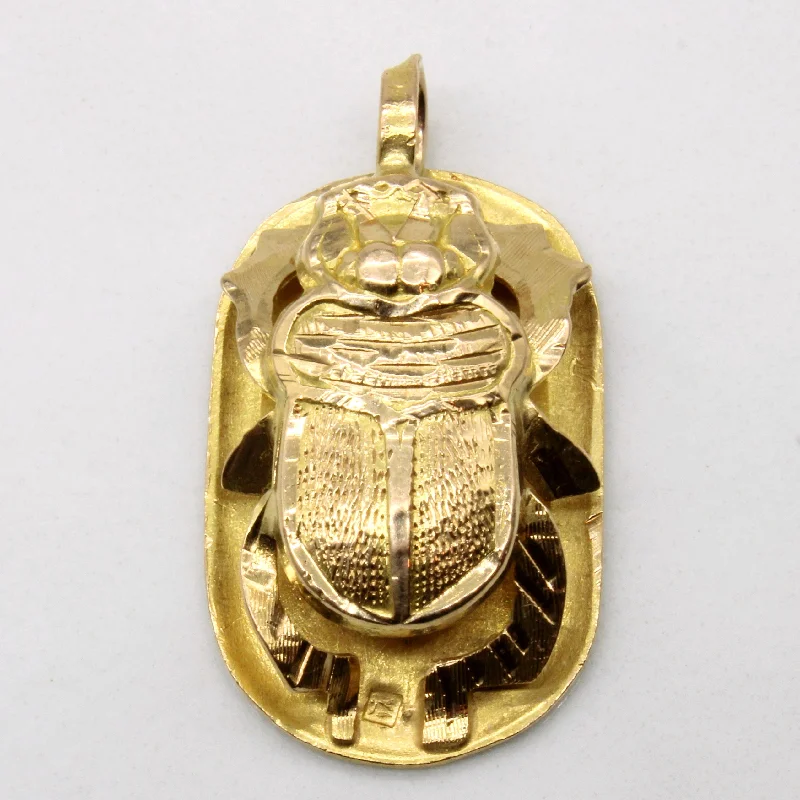 tiny star constellation bracelet 18k Yellow Gold Scarab Beatle Pendant