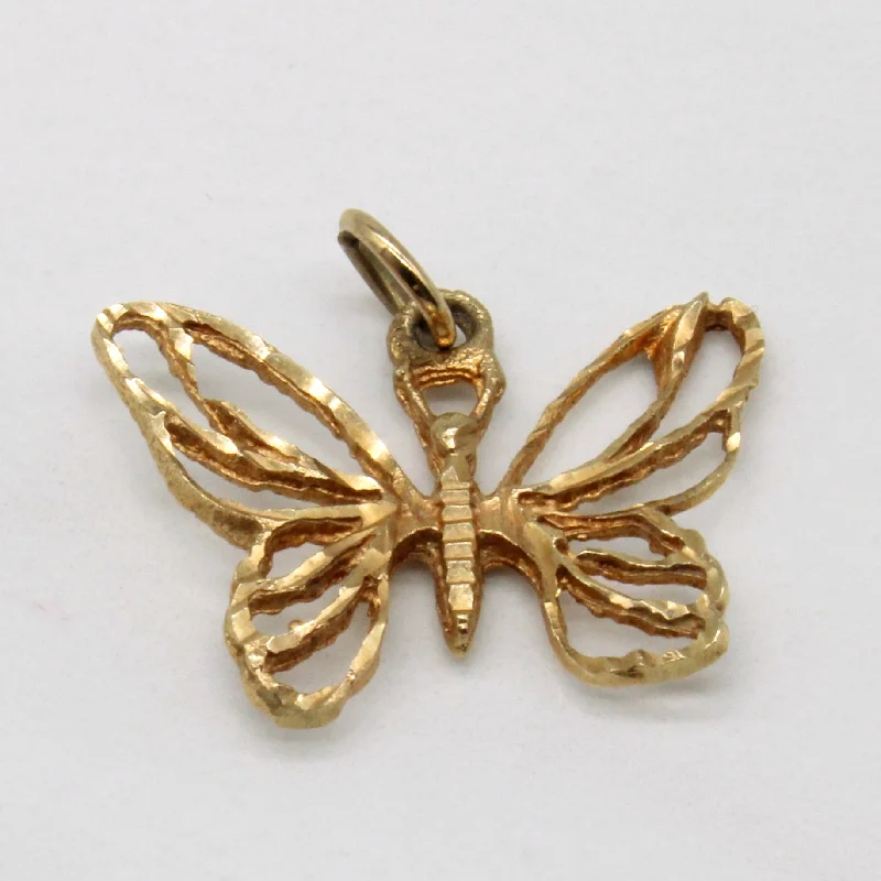 celestial constellation necklace silver 9k Yellow Gold Butterfly Pendant