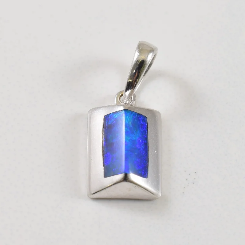 minimalist pearl pendant necklace Black Opal Pendant | 0.25ct |