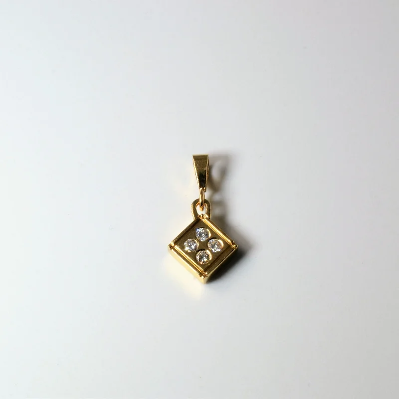 hypoallergenic earrings for sensitive ears Cluster Diamond Pendant | 0.22ctw |