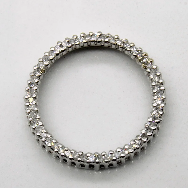 infinity knot wedding band Diamond Circle Pendant | 0.14ctw |