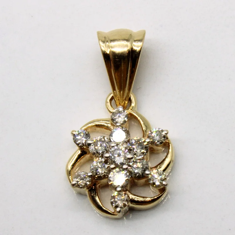 adjustable moon phase bracelet Diamond Cluster Pendant | 0.60ctw |