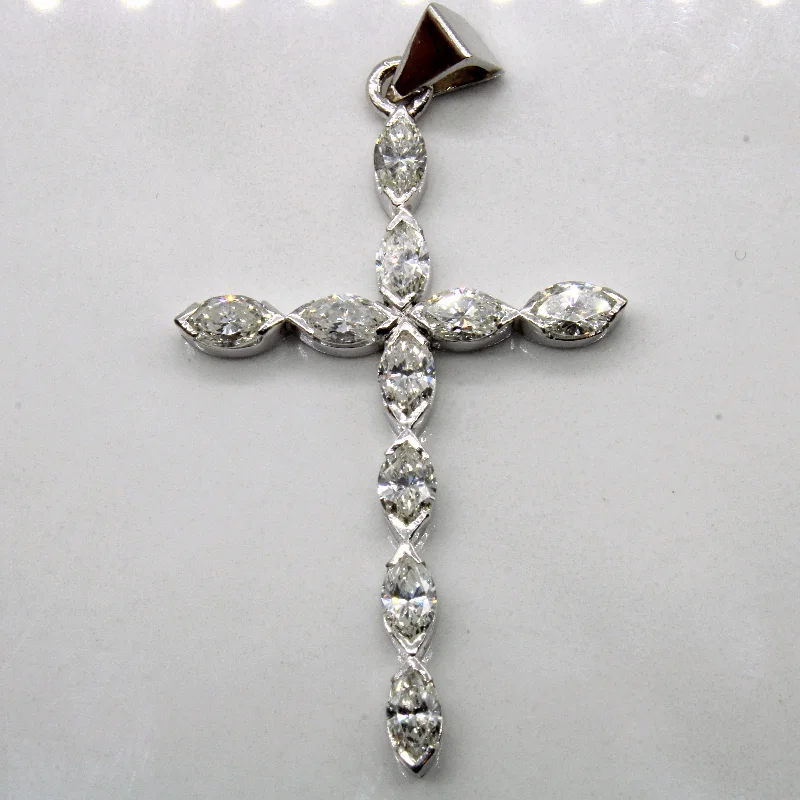 infinity heart necklace personalized Diamond Cross Pendant | 1.50ctw |