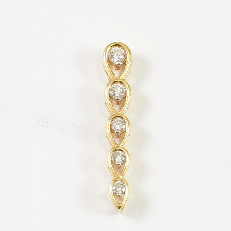 diamond wedding band for women Diamond Drop Pendant | 0.37ctw |