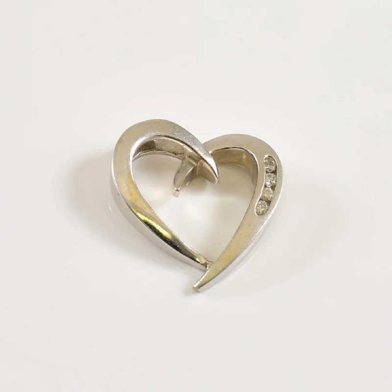 layered pearl choker necklace Diamond Heart Pendant | 0.02ctw |