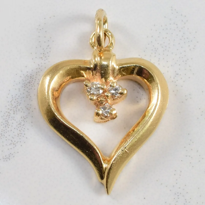 bold gothic vampire ring Diamond Heart Pendant | 0.06ctw |