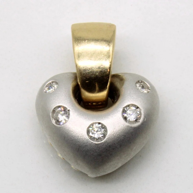 dainty cherry blossom ring Diamond Heart Pendant | 0.10ctw |