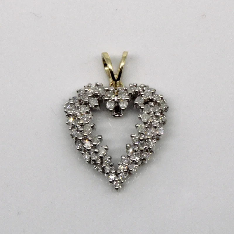 custom star sign necklace Diamond Heart Pendant | 0.29ctw |