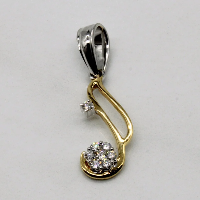 gothic black onyx ring men Cluster Set Diamond Pendant | 0.15ctw |