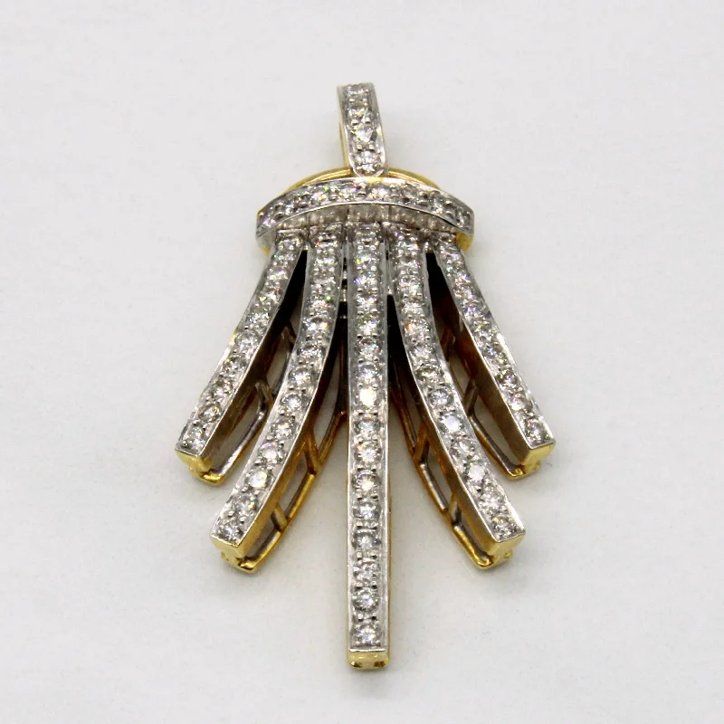 handcrafted gemstone ring women Diamond Pendant | 0.80ctw |