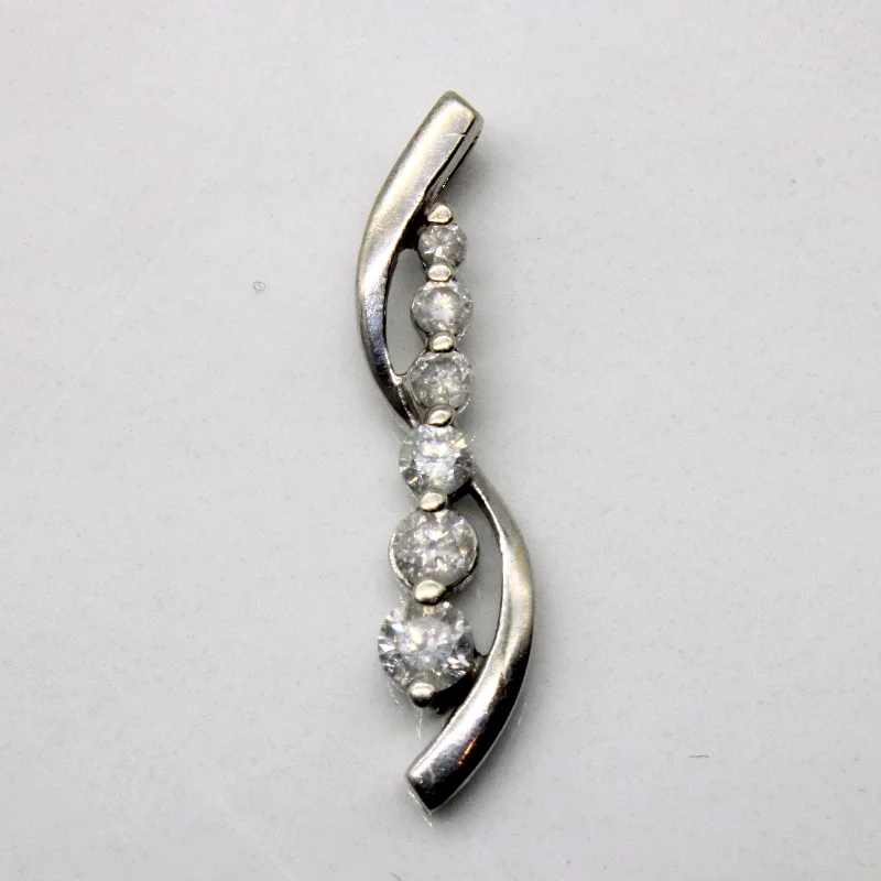vintage pearl cluster earrings Diamond Twist Pendant | 0.42ctw |