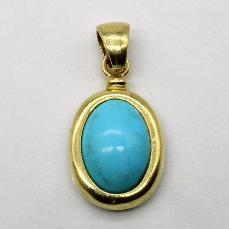 chunky gemstone cuff bracelet Dyed Blue Howlite Pendant | 4.25ct |
