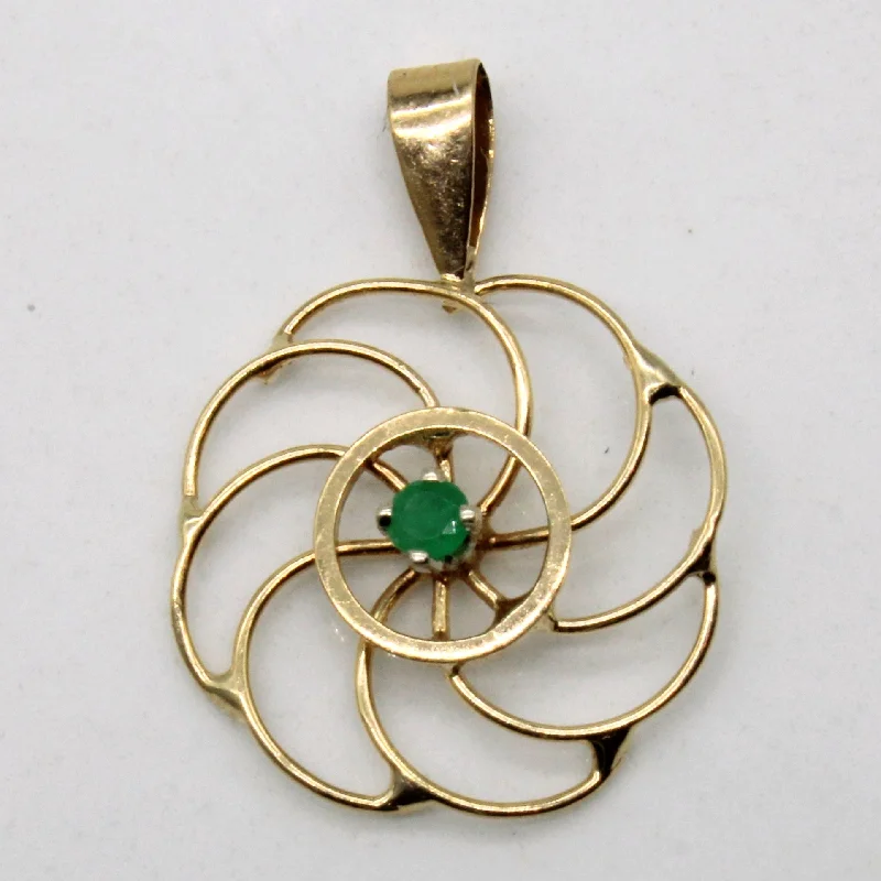 silver moon and star pendant Emerald Swirl Pendant | 0.02ct |
