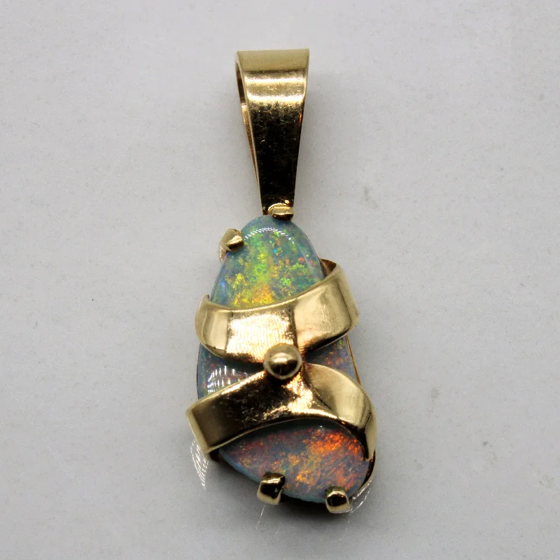 real garnet stacking rings Freeform Opal Doublet Pendant | 2.20ct |