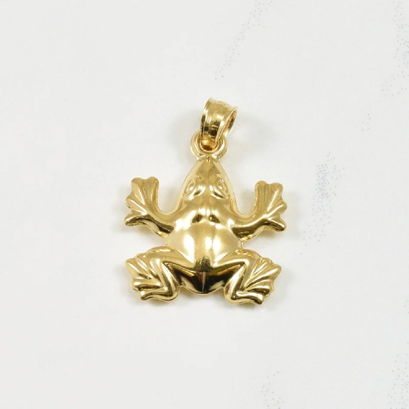 silver arrow pendant necklace Frog Pendant