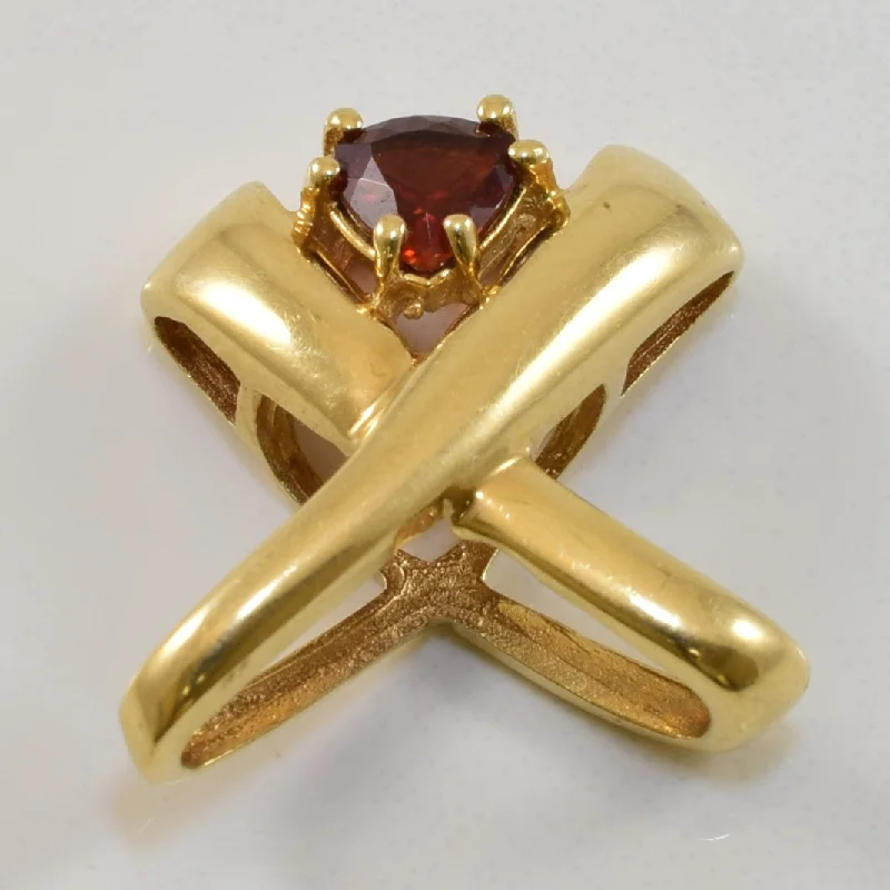 unique gemstone cocktail ring Garnet X Pendant | 0.50ct |