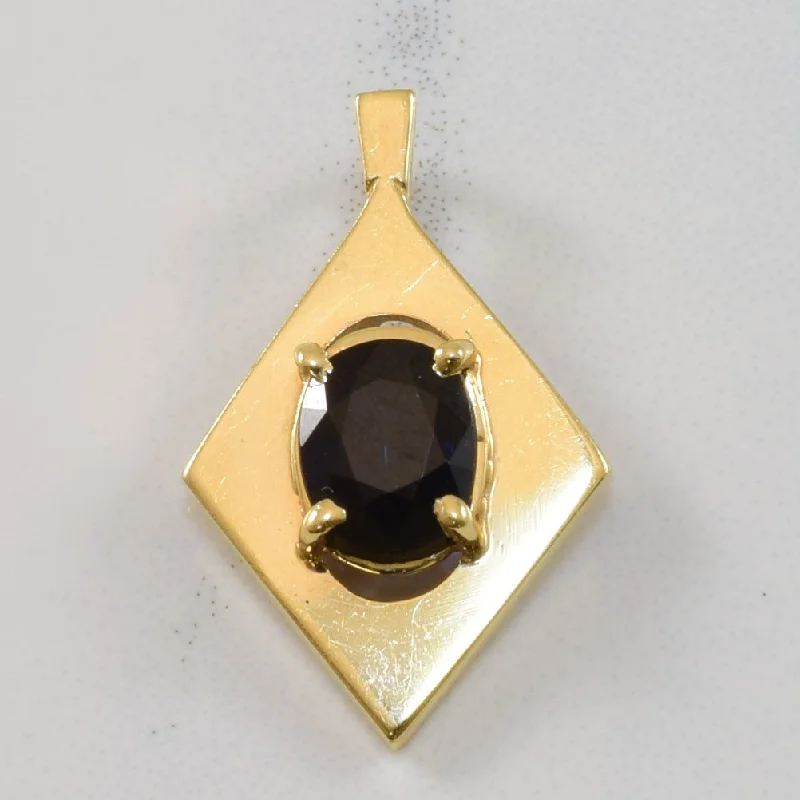 celestial star charm bracelet Geometric Blue Sapphire Pendant | 0.75ct |