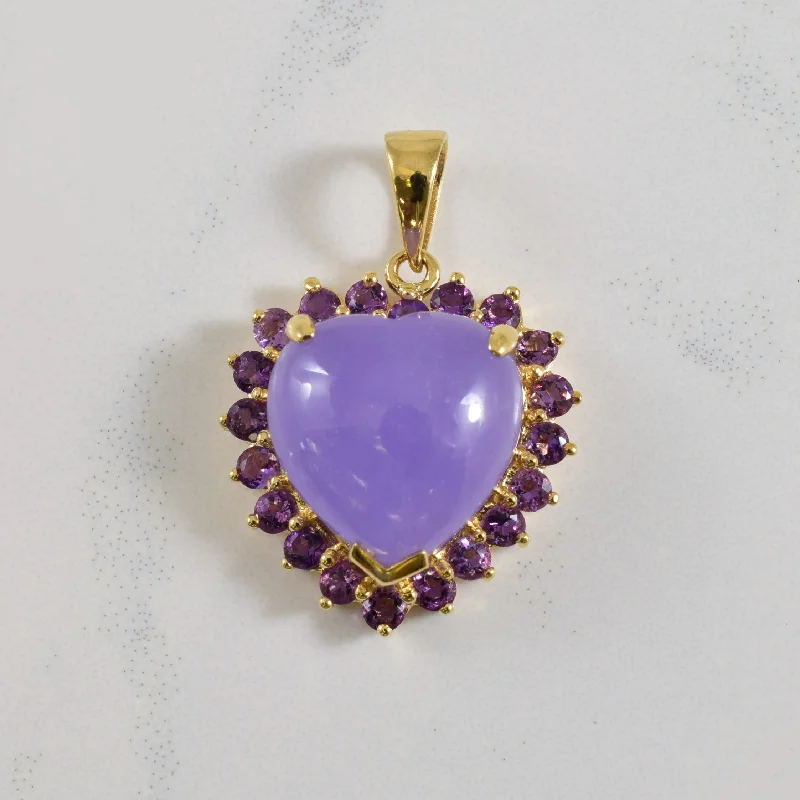 classic pearl choker necklace Lavender Jadeite & Amethyst | 5.00ct, 0.50ctw |