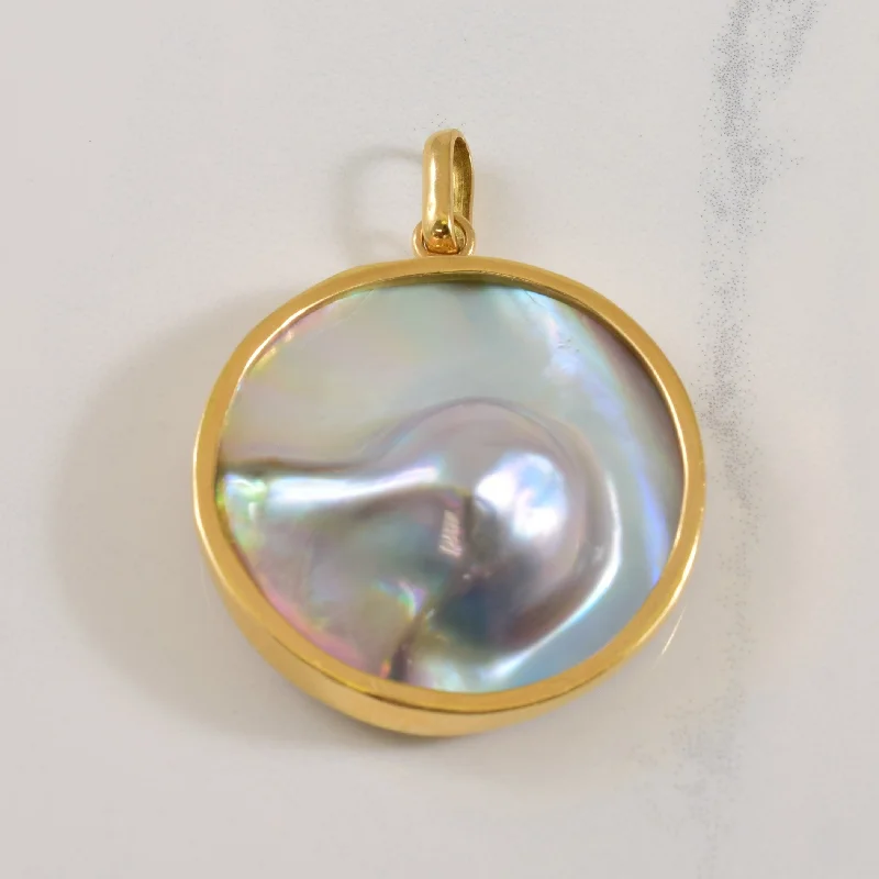 unique gemstone necklace handmade Pearl Pendant | 28.00ct |