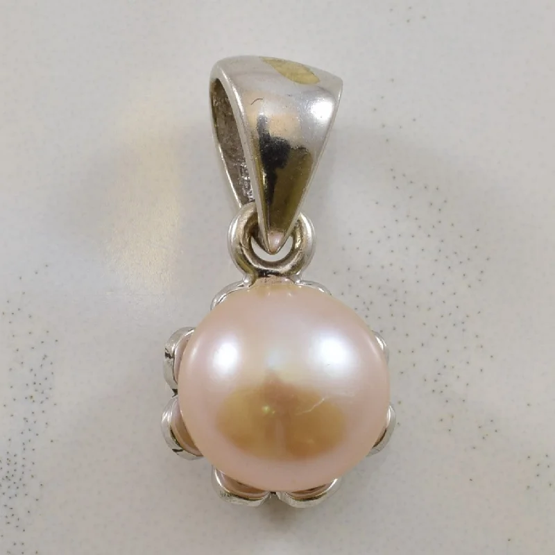 handmade leather ring Pink Pearl Filigree Pendant | 2.50ct |