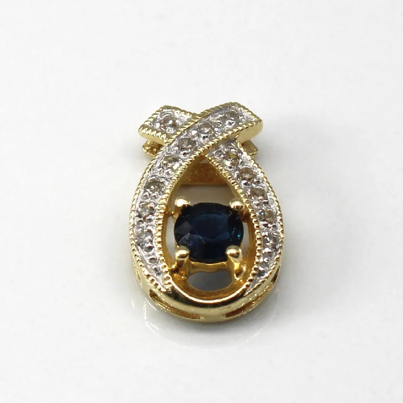 Sapphire & Diamond Pendant | 0.40ct | 0.13ctw |