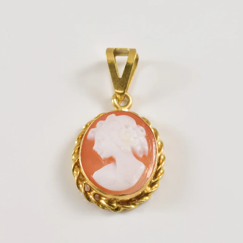 chunky silver hoop earrings Shell Cameo Pendant | 1.75ct |