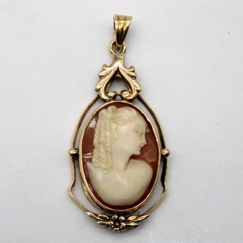 geometric diamond earrings gold Shell Cameo Pendant | 3.75ct |