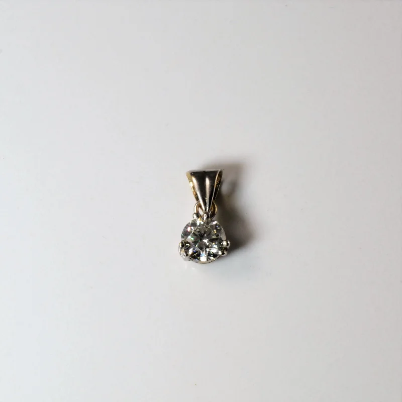 men’s braided leather bracelet Solitaire Diamond Pendant | 0.67ct |