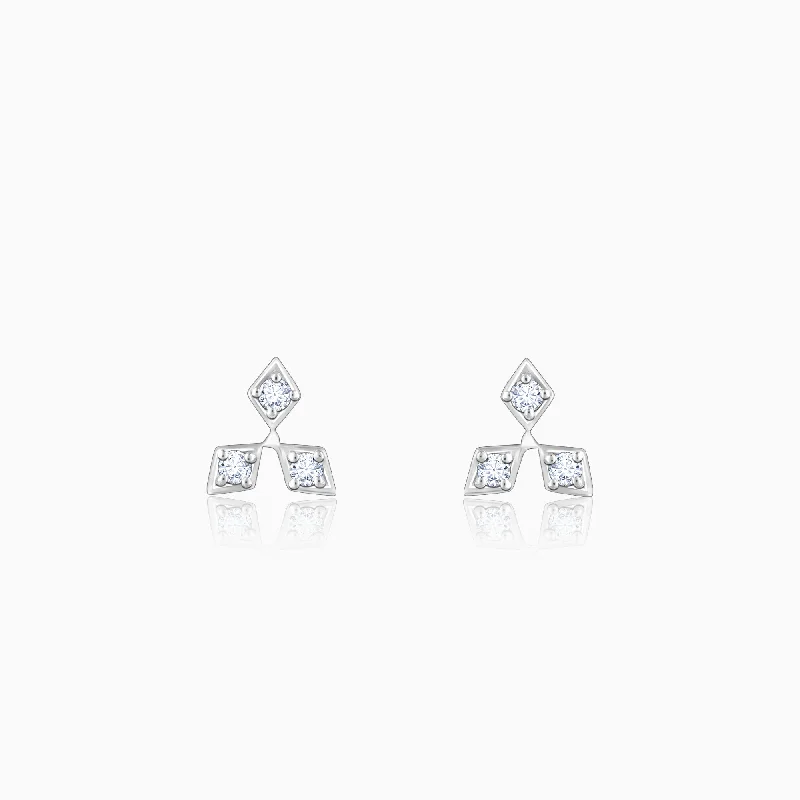 Gold Dignified Aura Diamond Earrings