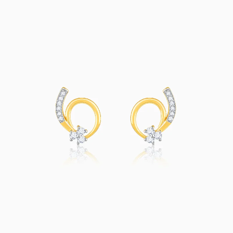 Gold Gentle Passion Diamond Earrings