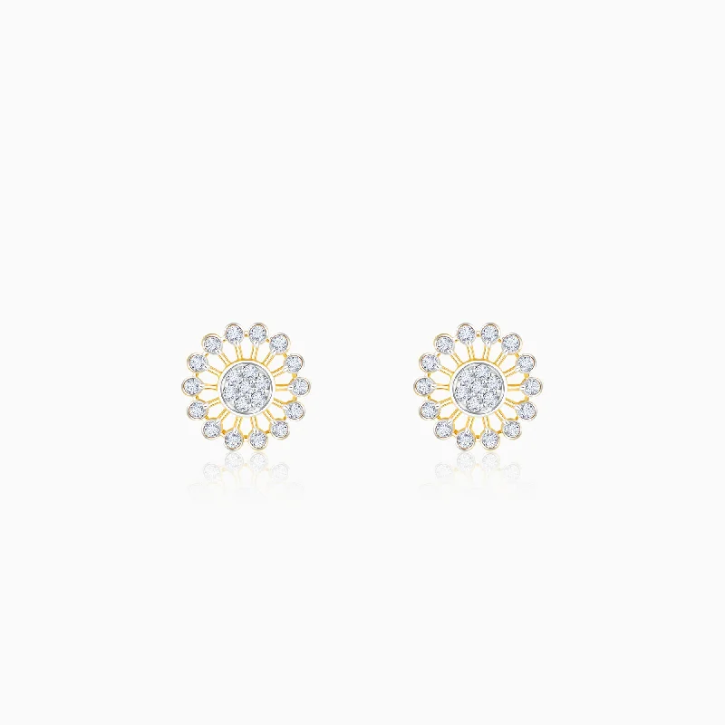 Gold Sparkler Diamond Earrings