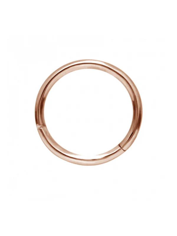 16 Gauge 11mm Plain Rose Gold Single Hoop Earring