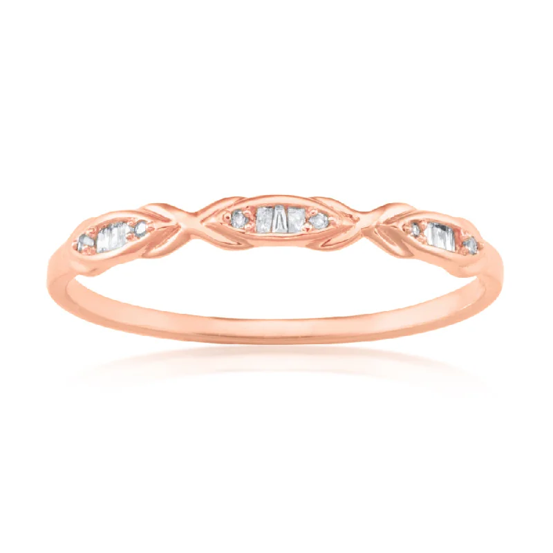 handmade macrame bracelet for men 9ct Rose Gold Eternity Ring with 15 Diamonds