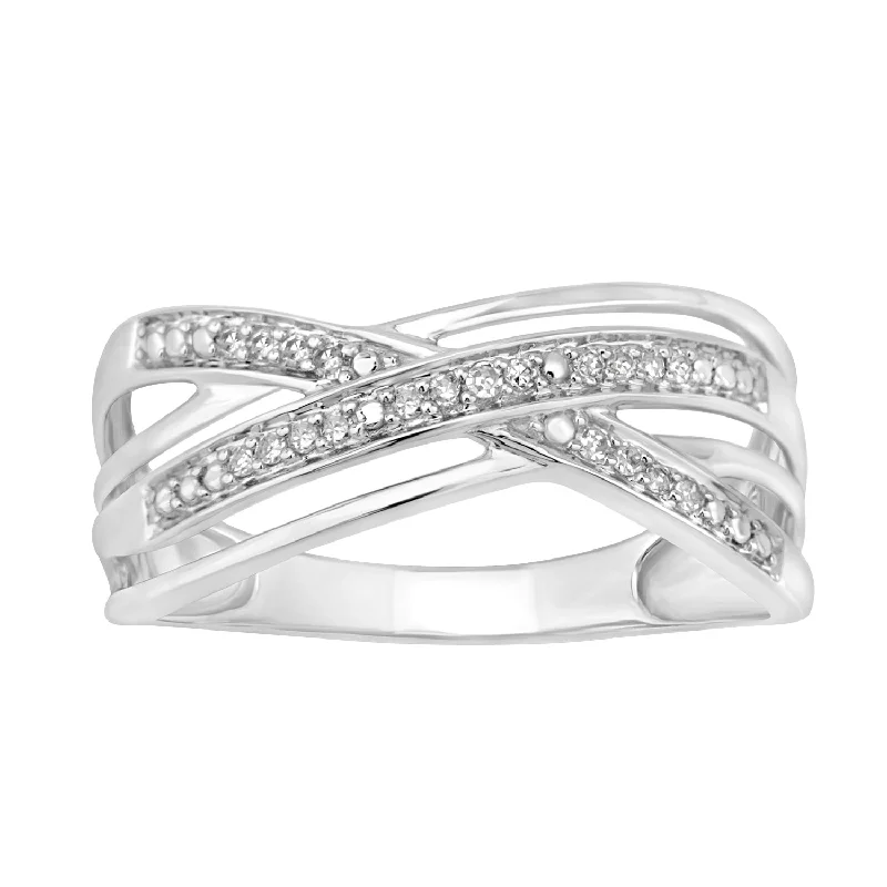 men’s tungsten carbide ring 9ct White Gold Diamond Double Crossover Ring with 20 Brilliant Diamonds men’s tungsten carbide ring 9ct White Gold Diamond Double Crossover Ring with 20 Brilliant Diamonds