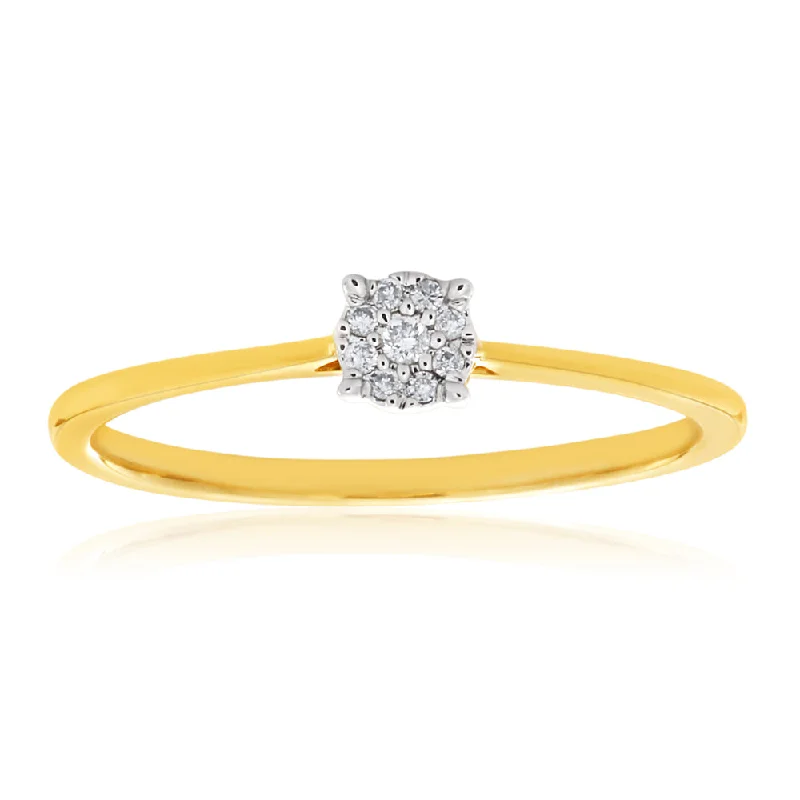 real opal ring for women 9ct Yellow Gold Ring With 0.05 Carats Of Diamonds and Infinity Detail on Side Profile