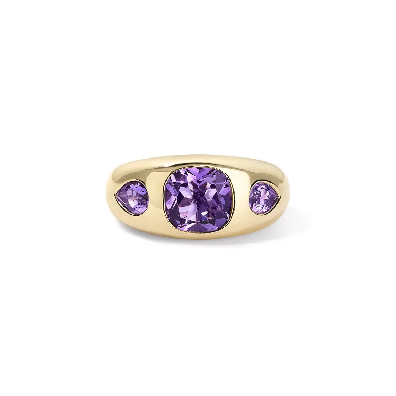 Amethyst Trio Ring