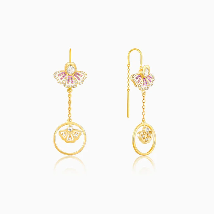 Golden Elegant Eyebright Sui Dhaga Earrings