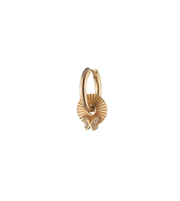 luxury diamond eternity ring Butterfly - Reverie : Gold Symbol Disk Small Chubby Ear Hoop luxury diamond eternity ring Butterfly - Reverie : Gold Symbol Disk Small Chubby Ear Hoop