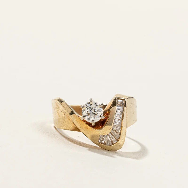 Chevron Diamond Ring | 0.63ctw | SZ 7.25 |