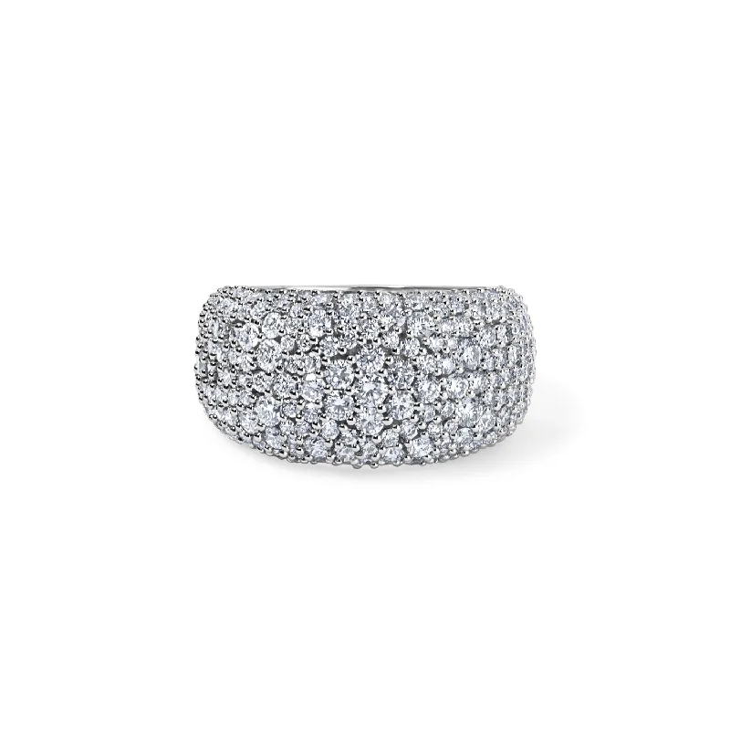 Chunky Diamond Pave Stack Ring