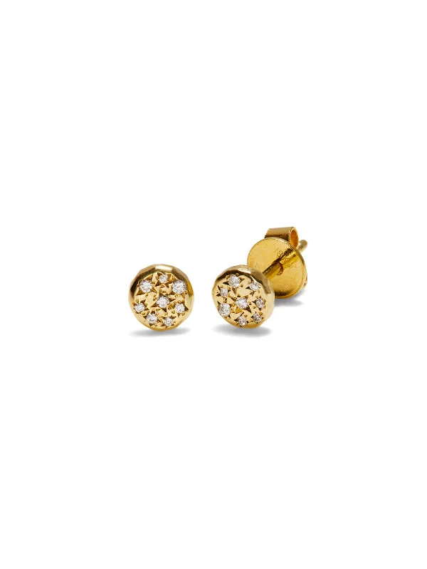 Diamond Petite Imogen Yellow Gold Studs