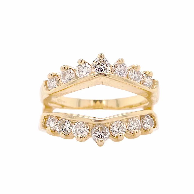 hammered gold signet ring Diamond Ring Enhancer