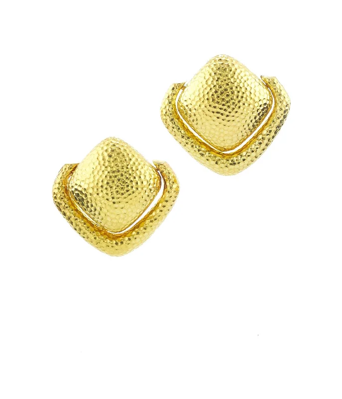 handmade macrame bracelet for men Doorknocker Stud Earrings