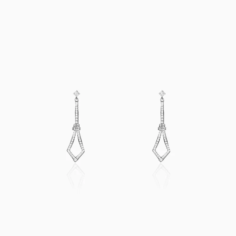 Spear Silver Earrings