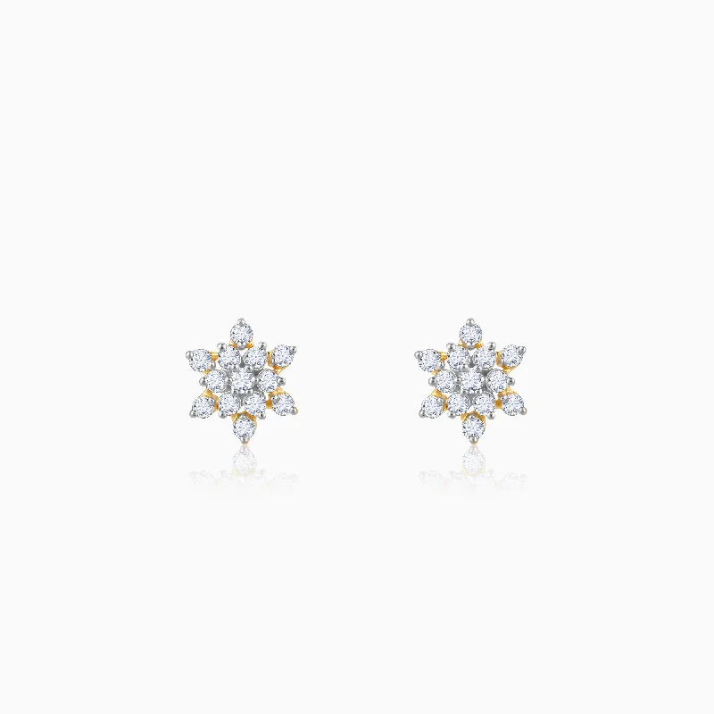 Gold Empress Spark Diamond Earrings